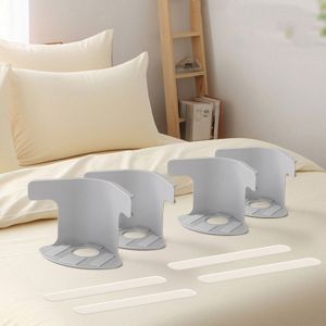 FDHJWSFD 4Pcs Plastic Bed Sheet Clips Heavy Duty Adjustable Bed Sheet Holder Bedsheet Corner Tightener Clips Anti-Run Invisible Quilt Sheet Holder for Home