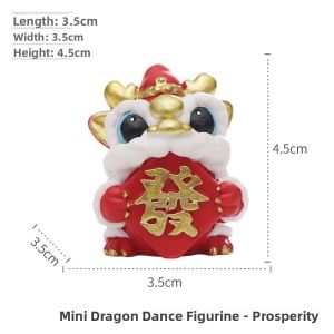 New Chinese Style Desktop Decorations Small Lion Figurine Wealth Attracting Creative Cartoon Horse Year 2026 Spring Festival