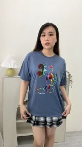 Carotyles Baju Atasan Kaos Couple Keluarga Family Wanita Anak Perempuan Laki Laki Pasangan Oversize Jumbo Lengan Pendek Panjang Korean Style Terbaru MK FOIL