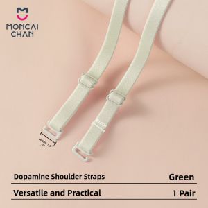 MONCAICHAN | Adjustable Invisible Anti-slip Detachable Bra Straps Black