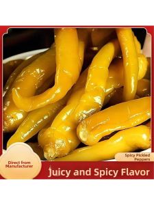 Crispy Slightly Spicy Marinated Pickled Peppers