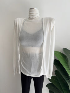 Áo Ba Lỗ Không Tay Cổ Cao Ôm Vừa Vặn Gợi Cảm Cho Nữ Mùa Thu Đông Mới Về Áo Ba Lỗ Cotton Thời Trang Cho Nữ