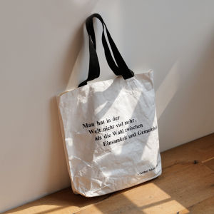 Himade High Quality Korean Style Tyvek Canvas Bag Mens and Womens Large Capacity Commuter Shoulder Bag Satchel Tote Bag