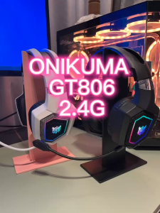 Onikuma GT806 Wireless Three Mode E-Sports Gaming Headset ไมโครโฟนแบบถอดได้ หูฟังเกมมิ่ง Bluetooth 5.3 / 2.4G / AUX