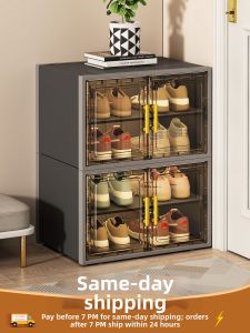 YINGGANG | Compact Narrow Transparent Shoe Storage Rack