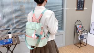 NEW COLLECTION TAS RANSEL BACKPACK WANITA FASHION KOREA IMPORT 8001 - POLYESTER ANTI AIR SEKOLAH KULIAH KERJA TERBARU