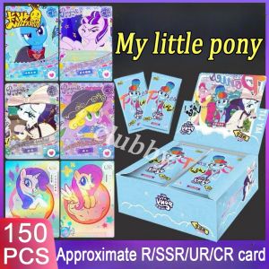 150Pcs My Little Pony Fun Pack Friendship Forever Card Pinkie Pie CR Fluttershy SSR Card Pack for Girls Children’s Day Gift