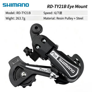 SHIMANO | SHIMANO RD-TY21B Bộ Chuyển Tốc Sau Gắn Móc Treo Cho Xe Đạp Đường Trường Gấp 6/7 Tốc Độ Hệ Thống Líp Cơ Khí Hợp Kim Phụ Kiện Đạp Xe