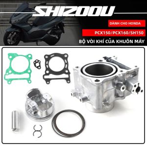 Bộ Xylanh Động Cơ Xe Máy Honda PCX 160cc 4 Thì Đường Kính 60mm Dành Cho PCX150 SH150 WW150AM WW150N Bộ Piston Nhôm Chất Lượng Cao