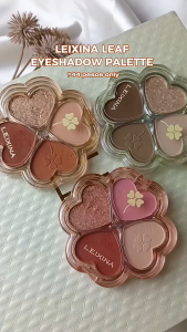 Phấn Mắt LEIXINA Cỏ 4 Lá 4 Ô Trái Tim Nhũ & Lì Lên Màu Chuẩn Lâu Trôi Makeup Hàn Xinh Xắn