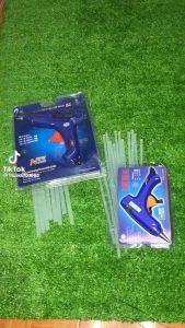 Súng bắn keo Nến silicon (Xanh) + Tặng 10 cây keo Silicon nến