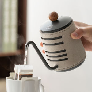 หม้อต้มกาแฟปากเล็กแบบไม่มีที่จับหม้อกาแฟหูแขวนหม้อกาแฟปากยาวสแตนเลสหม้อกาแฟมินิกาต้มน้ำควบคุม