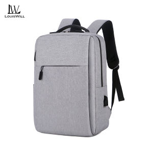 LouisWill กระเป๋าเป้สะพายหลังแฟชั่นสำหรับผู้ชายกระเป๋าเป้สะพายหลังอเนกประสงค์กระเป๋าเดินทางสะพายหลังผู้ชายกันน้ำความจุสูงกระเป๋าโน้ตบุ๊คสะพายหลังมีรูชาร์จ USB