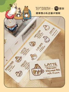 Munai Timothy Team Rabbit Kitchen Pad Oil-Proof Waterproof Carpet For Home Doorway Entrance Mat Stain-Resistant Long Feet