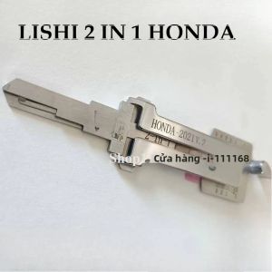 Bộ Dụng Cụ Mở Khóa Xe Honda 2021 LISHI 2 Trong 1 Dụng Cụ Mở Khóa Ô Tô Chìa Khóa Mỏng Dành Cho Accord Civic Dành Cho Thợ Khóa Có 4 Loại Móc Khóa.