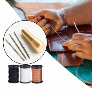 Detachable Sewing Kit Shoe Repair Tool Awl Leather Craft Kit Tools with Needles Shoe Built Repair