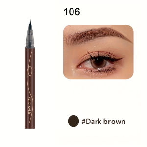 New 0.005mm Ultra Fine Extra Slim Eyeliner Pen Waterproof Professional Sweat-proof Liquid Eye Brow Pencil with Long Lasting Mak