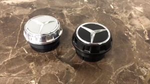 Logo chụp mâm ốp lazang bánh xe ô tô Mercedes và Maybach TY-65 - Chất liệu nhựa ABS và hợp kim nhôm cao cấp