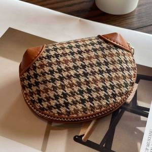 Ladies Mini Coin Purse Small Zipper Design Key Coin Storage Bag Canvas Material Korean Style Pure Color Horizontal Shape