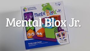 [อายุ 4+] ชุดเกมรูปทรงปริศนา 3 มิติ 8 ชิ้น บวกบล็อกก่อสร้างพร้อมการ์ดกิจกรรม 2 หน้า 28 ใบ (MENTAL BLOX JR. EARLY LOGIC GAME) [Learning Resources]