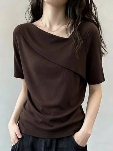 Café Icy Silk Slimming Large Size T-Shirt