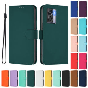 Luxury Casing For Oppo A57 4G 2022 A77 5G A57s A77s A57E A17 A17k A76 A96 4G Slim Wallet Card Slot Soft Leather Flip Magnetic Skin Protect Stand Cover Case