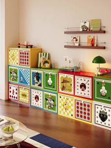 MEISD | Retro Dopamine Grid Pattern Foldable Clothes Storage Box