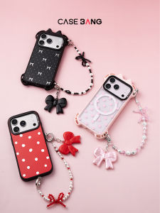 Casebang | Elegant Butterfly Pearl Phone Wristlet Chain