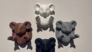 Cute Koala Wall Hooks 3D Animal Decorative Hooks No Drill Resin Key Hat Hanger for Entryway Bedroom Bathroom Home Decor