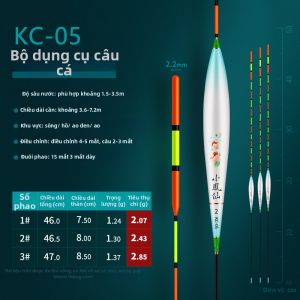 XIAOFENGXIAN | Phao Cá Dài Đuôi Bền Chói Sáng Độ Nhạy Cao