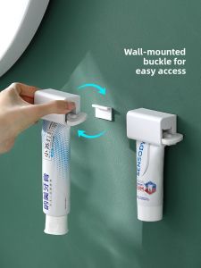 FaSoLa | Wall Mounted No Drill Toothpaste Squeezer Manual