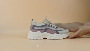 Sepatu Sneakers Wanita ZELDA PINK: Sepatu Lari dan Olahraga Sport Shoes Wanita Jogging Impor Casual Running