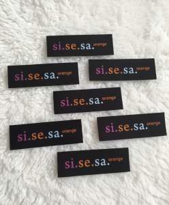 Label jahit Sisesa untuk Khimar/gamis/jilbab/masker