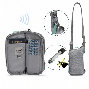 Pacsafe | Multi-Card Travel Security Crossbody Bag for Mobile Phone and Documents