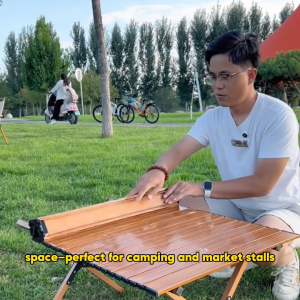 VOVOVA alloy outdoor folding table camping chair 120/90/60cm alloy outdoor folding table for fishing outdoor garden camping table set