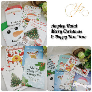 (isi 10) Amplop Natal Merry Christmas Happy New Year