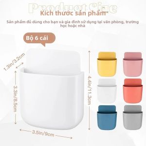 Hộp Đựng Đồ Treo Tường Giá Đỡ Sạc Điện Thoại Hộp Đựng Điều Khiển Từ Xa Hộp Đựng Điều Hòa TV - Giá Đỡ Bằng Nhựa Thân Thiện Với Môi Trường
