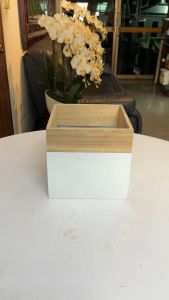 กล่องไม้สีขาว กล่องใส่ของอเนกประสงค์ มินิมอลมูจิ