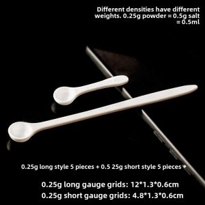 Measuring Spoon Gram Measuring Spoon Long Handle 0.25G Measuring Small Spoon Pp Plastic Probiotics Medicine Powder Kitchen Salt Limiting 1G Suit