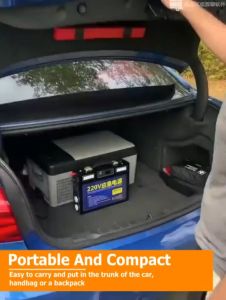 Portable Power Station 400W/800W/1200W AC 220V Output Emergency Backup Powerbank Solar Generator For Camping 户外电源 发电机