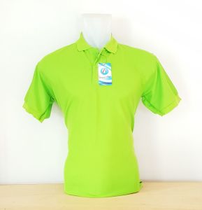 kaos kerah polos edisi warna hijau/lengan panjang dan pendek