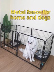 Dog Playpen Fence Free Easy Install 120*60*60cm Large Space Pet Cage High Quality Dog Kennel
