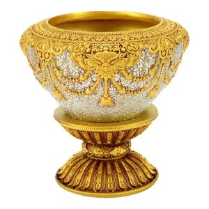OSITE | Bát hoa chạm khắc đựng nước thờ cúng bằng nhựa