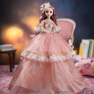 Princess Doll Toy for Girls Birthday Six One Gift Elsa Clothes Replacement Large Gift Box Childrens Plaything Dolls Accessories