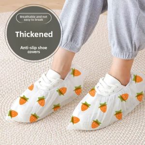 MONLEYTA | Disposable Shoe Covers Indoor Home Use Thickened Non-Slip Printed Non-Woven Fabric For Data Center Dustproof Workshop