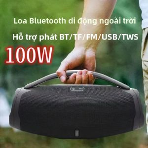Loa Bluetooth Di Động 100W Với Đèn RGB Nhiều Màu Sắc Chống Nước Loa Siêu Trầm Không Dây Âm Thanh Nổi Vòm Loa Thùng Cho Cắm Trại Ngoài Trời