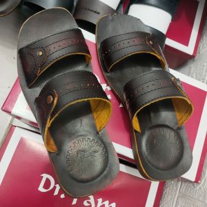 SANDAL KULIT PRIA DR. IAM 4012 HITAM ( PRODUKSI SENDIRI )