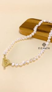 Dây chuyền nữ ngọc trai nhân tạo Eleanor Accessories vòng cổ dạng chuỗi hạt choker phụ kiện trang sức 0777