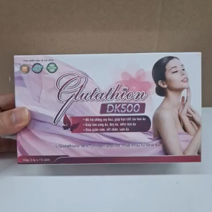 Viên uống sáng đẹp da giảm nám nhăn da Glutathion DK500 hộp 02 lọ x 15 viên chăm sóc sắc đẹp