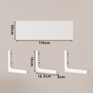 MUGG | Wall Mounted Living Room Shelf Solid Wood One-Line Plank